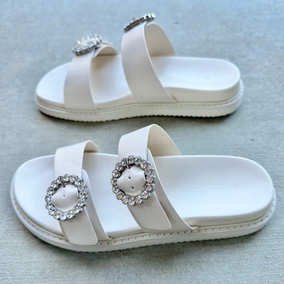 NWT Billini Ivory Zen Platform Rhinestone Sandal - Picture 8 of 11